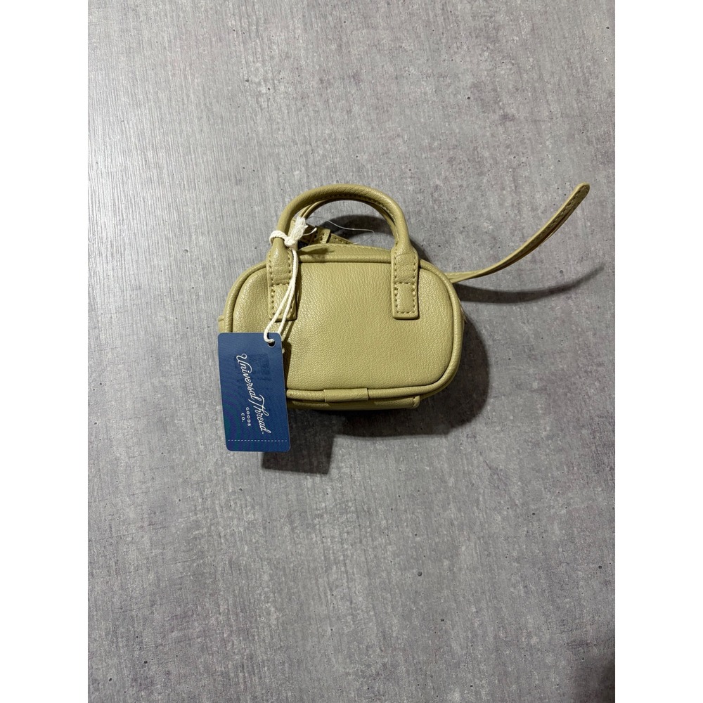 Universal Thread Goods Co Mini Bag Charm Olive Green Satchel Keyring NWT